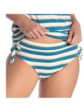 NWOT Athena Retro Stripe Bikini Bottoms